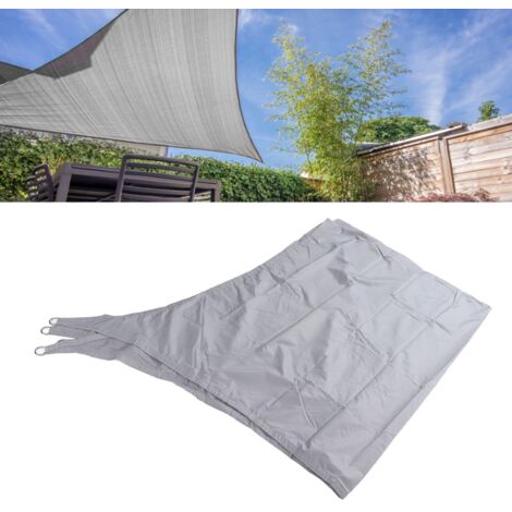 Rechteckiges Sonnensegel 3 x 2,5 m, UV-Schutz, leicht, tragbar, aus Polyester, für Terrasse und Garten