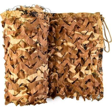 Rechteckiges Sonnensegel aus farbigem Mesh, Camouflage-Design, 3x6 Meter, Sonnenschutznetz, Sonnenschutznetz