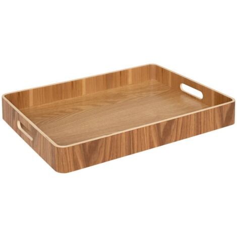 Rechteckiges tablett 43x33,5cm pappel - 5five