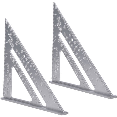 Rechtwinkliger Aluminiumwinkel – 2er-Pack – 7 Zoll für Holzbearbeitung und Messungen