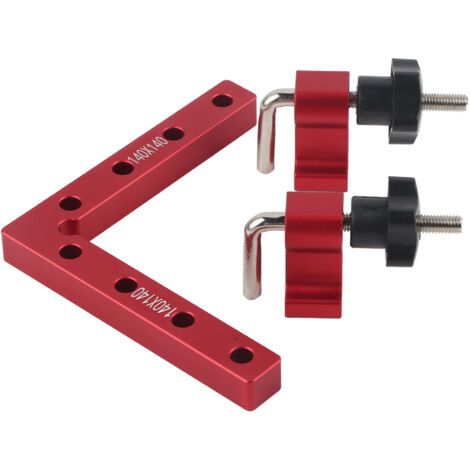 Rechtwinkliger L-förmiger Schraubstock – 90°-Spannwerkzeug für Platten – 140 mm