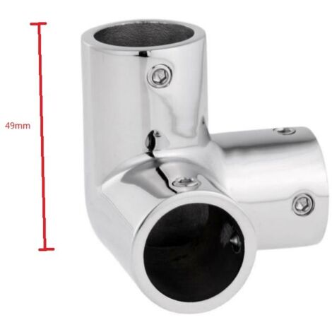 Rechtwinkliges T-Stück aus Edelstahlguss 316, 22 mm, Zubehör für Schiffs- und Bootsbau.