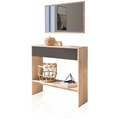 Recibidor Aros Tofe - Gris Grafito (ancho) x 85cm (alto)