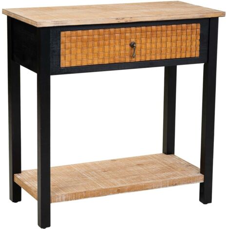 Recibidor de madera con 1 cajon y 1 balda 80x38x82