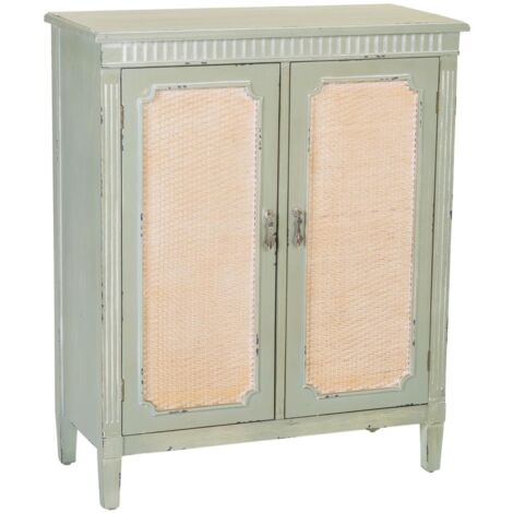 Recibidor de madera con verde 78x36x95