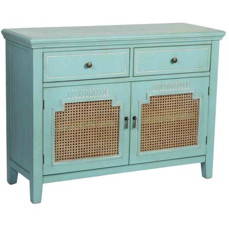 Recibidor de Madera de 2 puertas y 2 cajones 106x38x78.5h cm