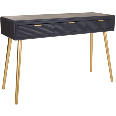 Recibidor de madera gris oscuro 120x41x78