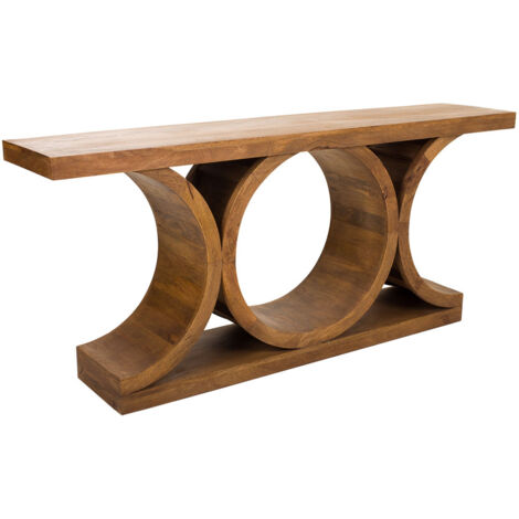 Recibidor de madera marrón 173x36x77 cm
