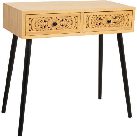 Recibidor de madera marrón 80x42x79