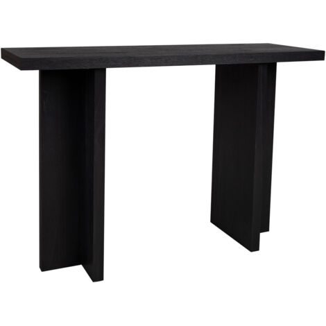 Recibidor de madera negro 120x40x81