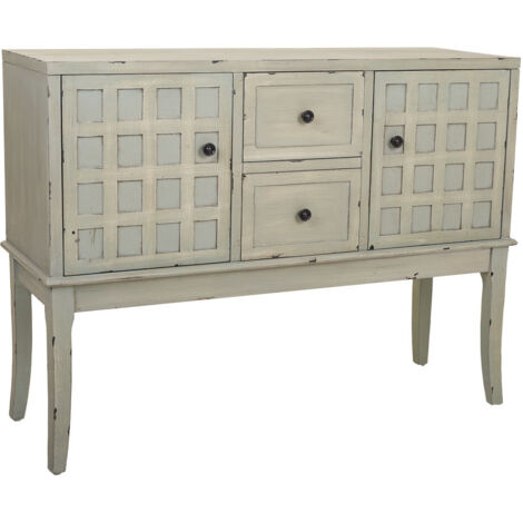 Recibidor de madera verde 108x36x82