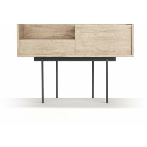 Recibidor modelo 673 acabado roble, 84cm(alto)  122cm(ancho) 42cm(prof.)