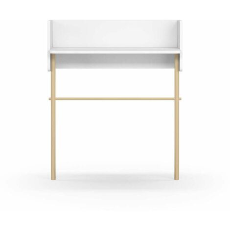 Recibidor modelo 789 acabado blanco/natural, 97 cm (alto) x 80 cm (ancho) x 30 cm (prof.)
