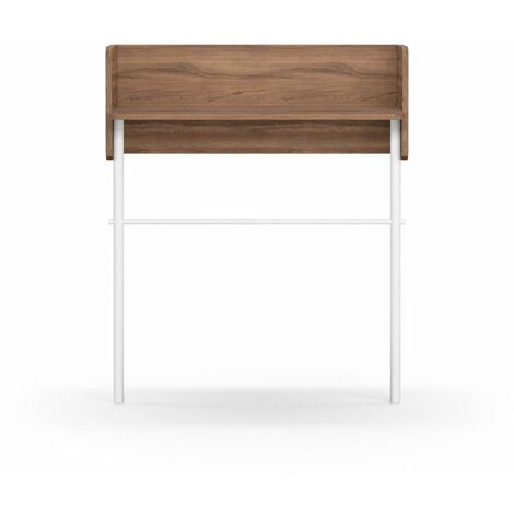 Recibidor modelo 789 acabado nogal/blanco, 97 cm (alto) x 80 cm (ancho) x 30 cm (prof.)