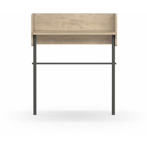 Recibidor modelo 789 acabado roble/grafito, 97 cm (alto) x 80 cm (ancho) x 30 cm (prof.)