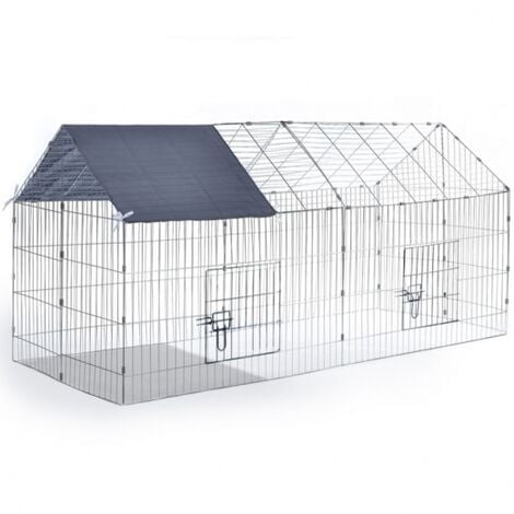 Recinto de acero galvanizado para animales pequeños