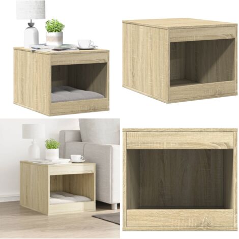 Recinto Lettiera Gatti Rovere Sonoma 47x59x42 cm in Truciolato - Recinto per gatti - Cuccia per gatti