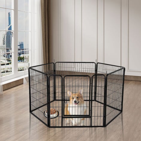 Recinto per animali domestici mobile regolabile pieghevole a 6 pcs
