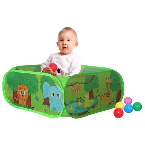Recinto per Bambini con 50 Palline Colorate Pop Up Gioco Bimbi Interno Giardino