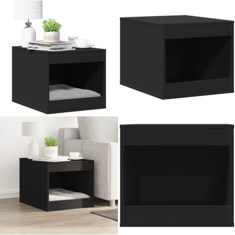 Recinto per Lettiera per Gatti Nero 47x59x42 cm in Truciolato - Lettiera per gatti - Recinto per gatti
