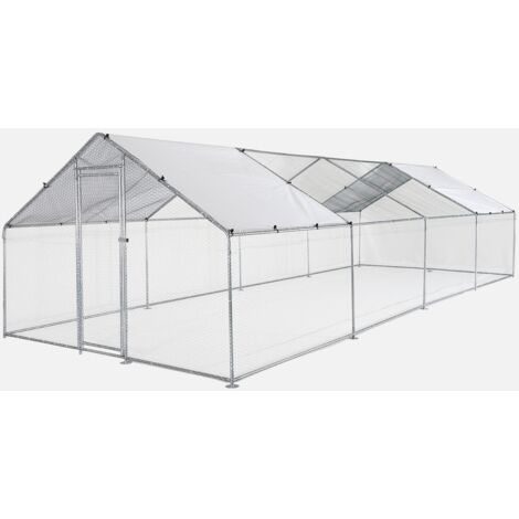 SWEEEK Recinto per pollaio e voliera acciaio galvanizzato