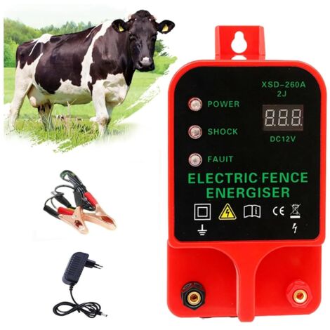 Recinzione elettrica da 10 km, recinzione elettrica solare per animali, recinzione elettrica per animali, allevamento di animali, centralina elettrica
