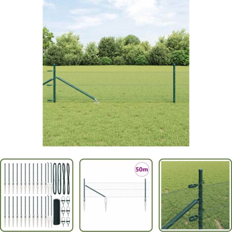 Recinzione esterna -  Palo della recinzione Verde 50 x 0,4 m (rete 13 mm)