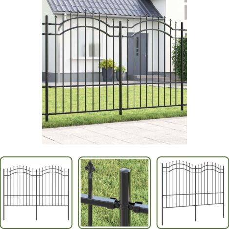 Recinzione in acciaio -  Recinzione per Giardino Grigio 240 x 190 cm