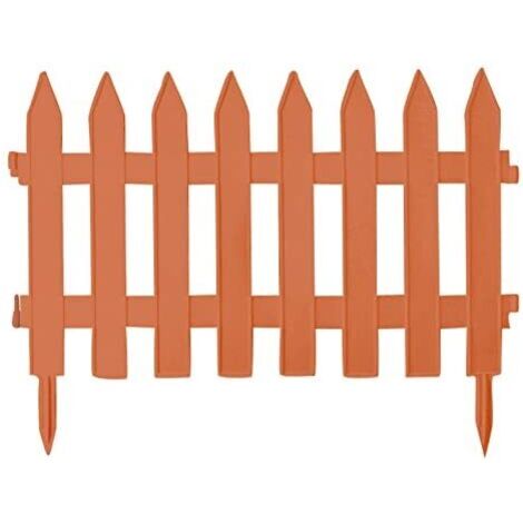 Recinzione in plastica per prato 3,2 m terracotta