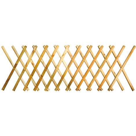 Recinzione traliccio estensibile 250 cm max in legno di pino per esterno LASA - 80 cm
