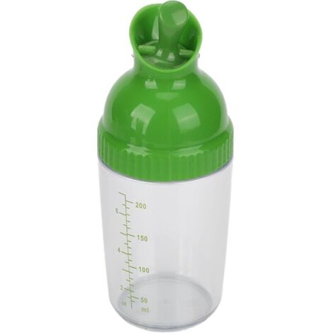 Récipient à vinaigrette, empêche les fuites, résistant aux gouttes, shaker à vinaigrette de 200 ml pour la cuisine(vert)
