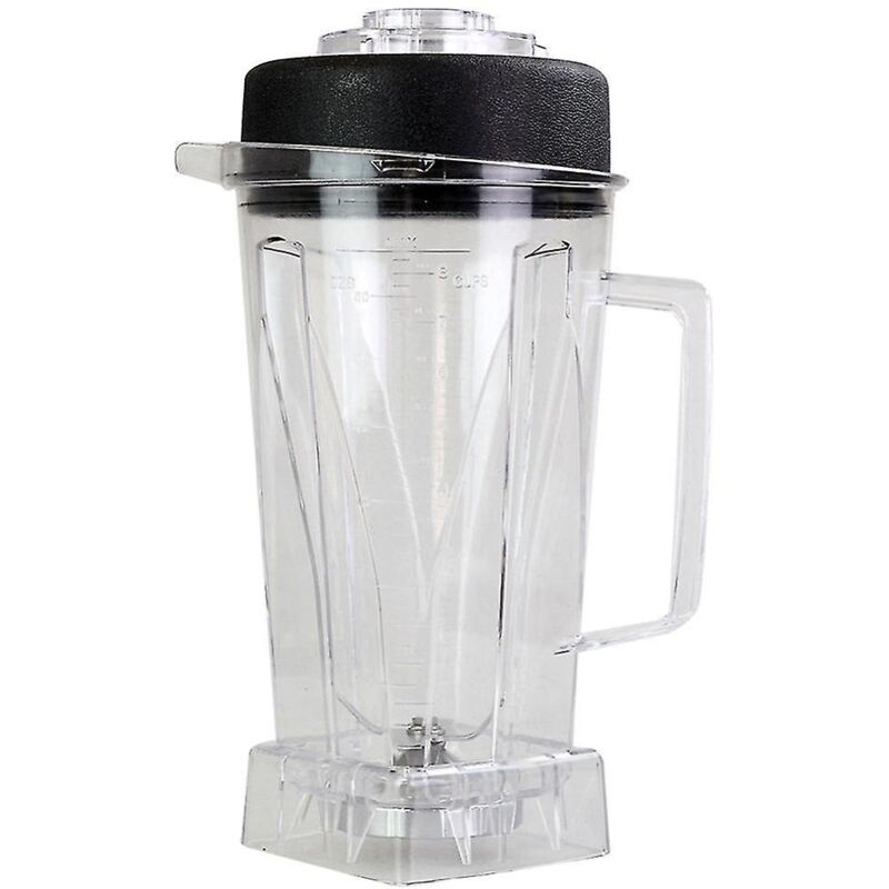 Récipient de mélangeur transparent de remplacement de 64 oz avec lame et couvercle adapté au mélangeur Vitamix