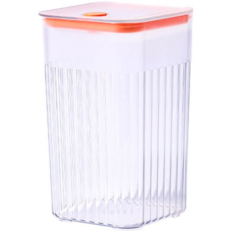 Récipient de stockage des aliments avec couvercle hermétique, pot alimentaire transparent avec couvercle hermétique, récipient de stockage pour garde-manger de cuisine pour sucre, farine, céréales, pâ