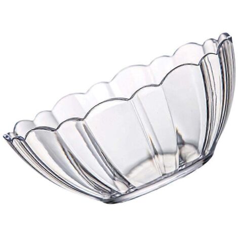 Récipient en acrylique multi-usages, idéal pour les salades et les desserts.