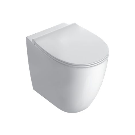 Récipient en céramique à poser au sol sans rebord 54x36 cm Globo 4All MD004BI  Blanc - Céramique - Standard
