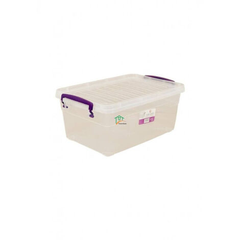 Récipient en plastique transparent polyvalent de 10 litres