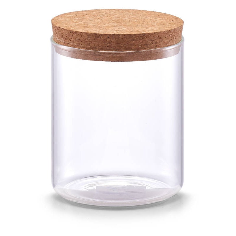 Récipient en verre avec couvercle en liège, 650 ml