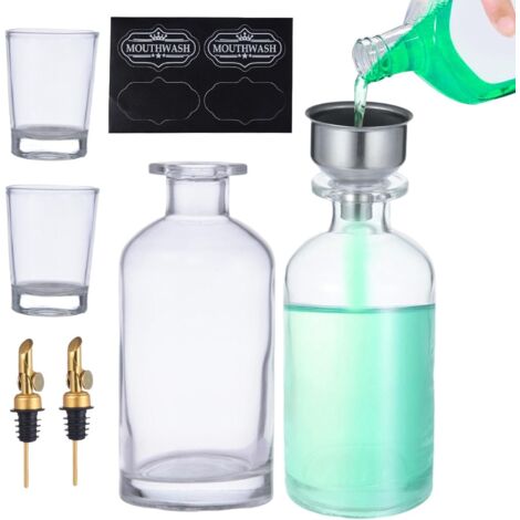 Récipient pour rince-bouche, support pour rince-bouche -