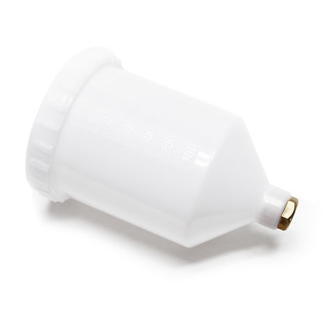 Recipiente de plástico para pistola de aerografía HVLP LVLP de 500 ml Tanque de pintura aerógrafo