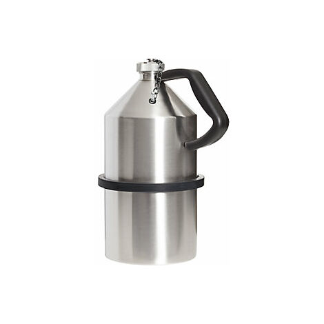 Recipiente de seguridad de acero inoxidable con tapón de rosca