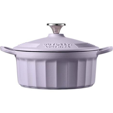 Recipiente in ghisa smaltata BUYDEEM da 2,9 l, modello CP521, colore viola petalo