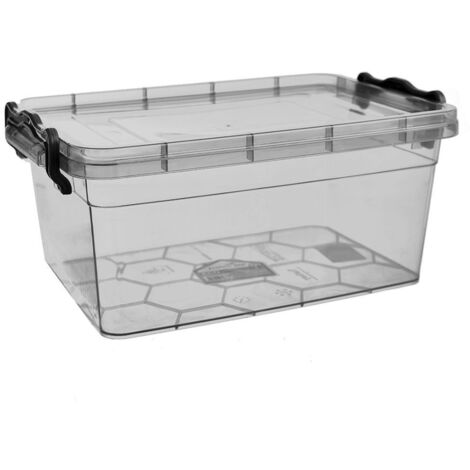 Recipiente para alimentos con tapa, GRIS, 3 l