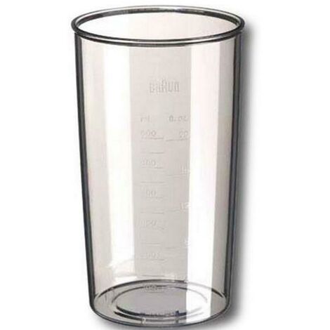 Recipiente para picadora transparente alta 500 ml sola (sin tapa) BR67050132, AS00004187 BRAUN