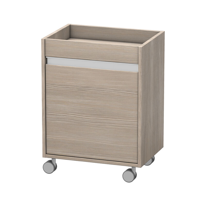 

Recipiente rodante Duravit Ketho 2530, 1 puerta de madera, con bisagra a la derecha, 500mm, Color (frente/cuerpo): Decoración Pino Plata - KT2530R3131