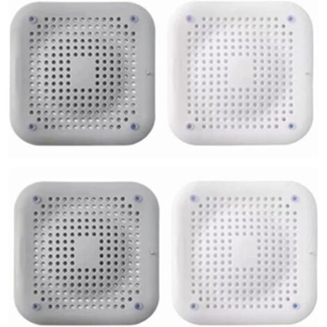 Recipientes para recoger el pelo del desagüe de la ducha, tapa para el desagüe de la ducha, filtro de silicona para el pelo para el baño y la cocina, filtro protector plano para el desagüe de la ducha