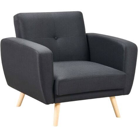 Recliner Chair FLORLI Fabric Black