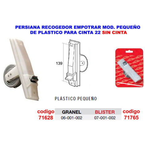 Recodegor Store Intégré Petit ruban blanc en plastique 2207001002