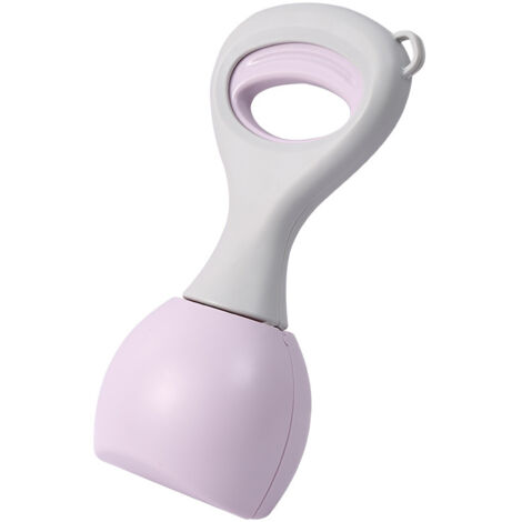 recogedor de excrementos para inodoro, para cachorros y perros, de plástico (morado).