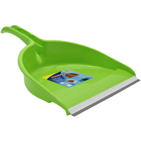 Recogedor de mano plastico con goma  Verde