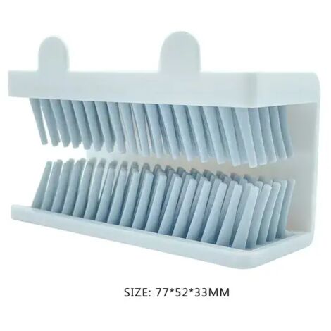 Recogedor de pelos de ducha de silicona para montaje en pared, apto para bañeras y desagües de ducha, color blanco